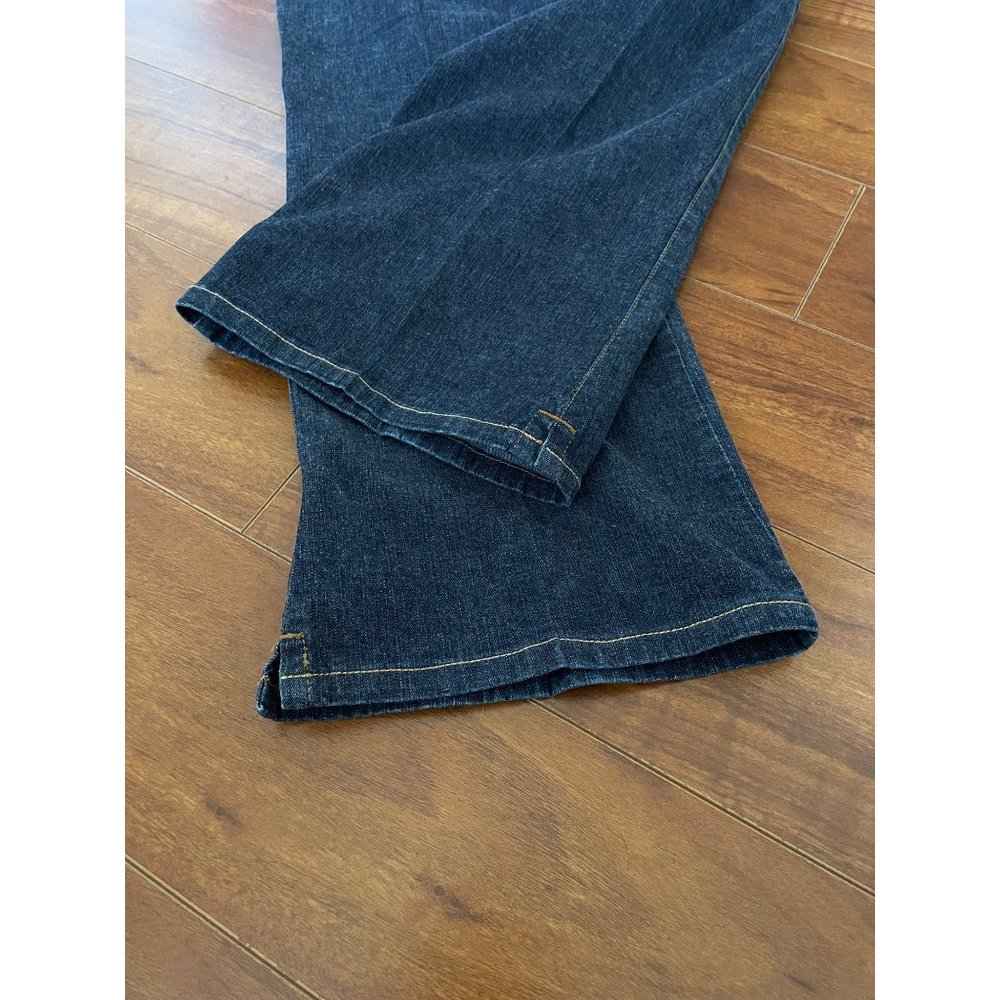 DKNY JEANS Womens Wide Leg Blue High Rise Jeans Dark Wash size 10 - Picture 7 of 12